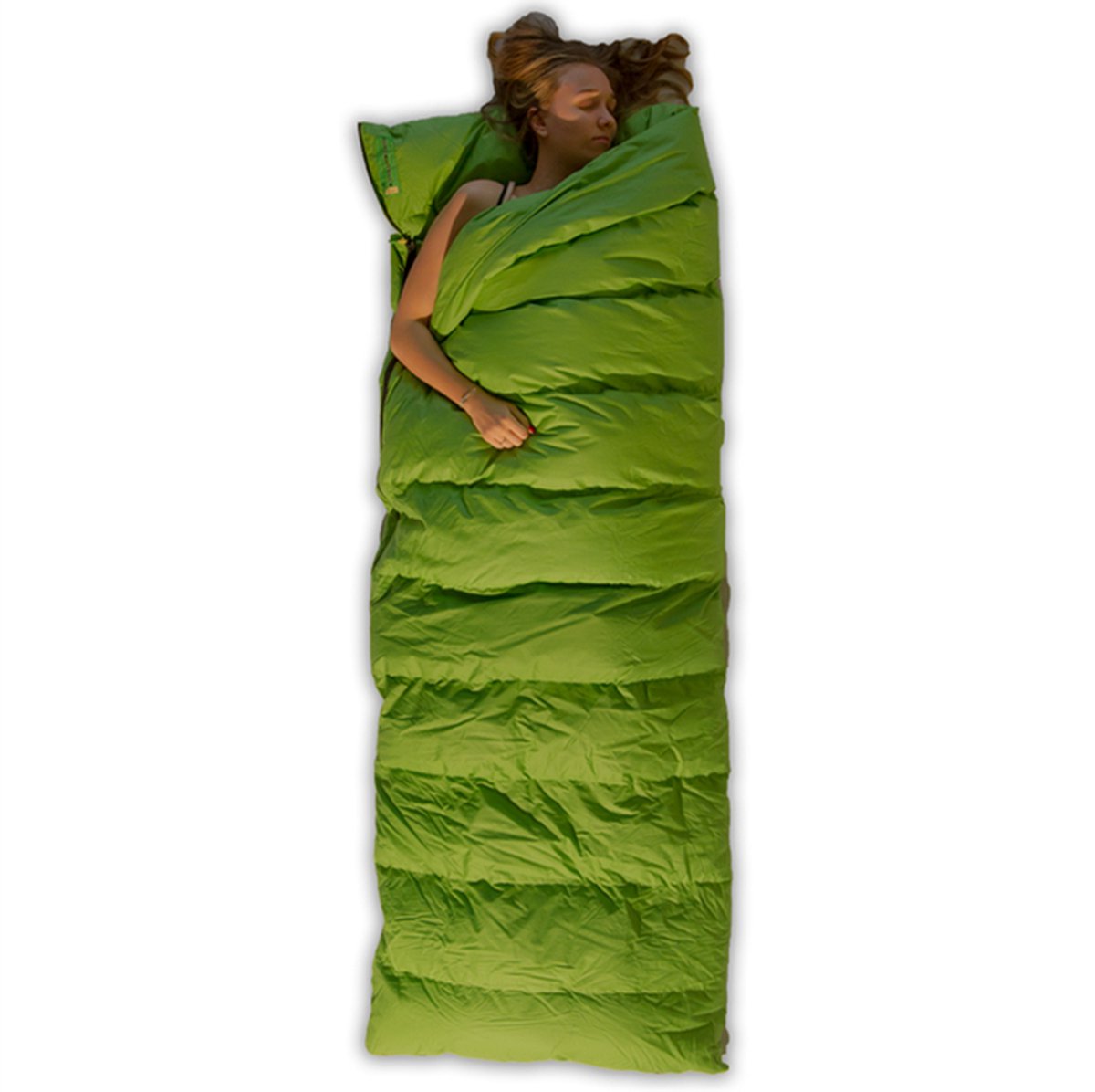  Lowland Outdoor Companion Summer Slaapzak - Dekenmodel Slaapzak - 210 X 80 Cm - Groen