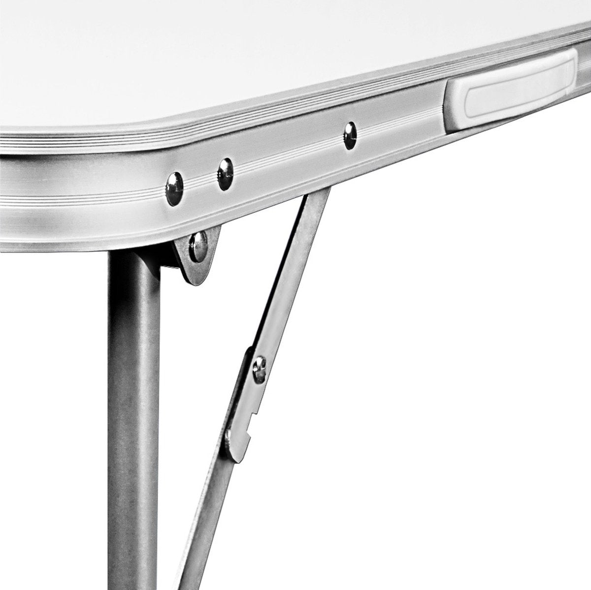 Merkloos Aluminium Inklapbare Tuintafel - Campingtafel - 80x60x68 Cm