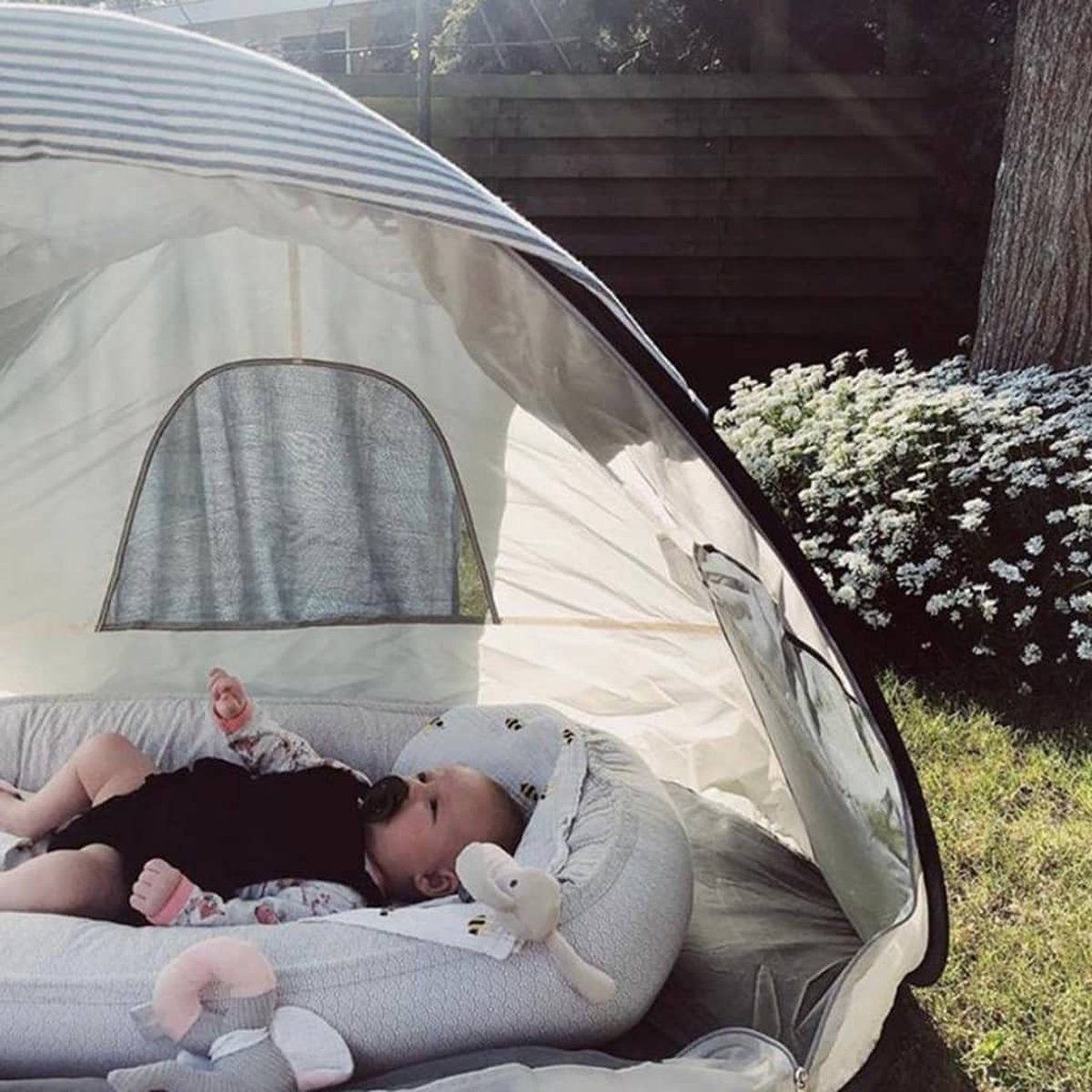  Deryan Luxe Pop Up Strandtent - Anti-UV 50+ - Cream