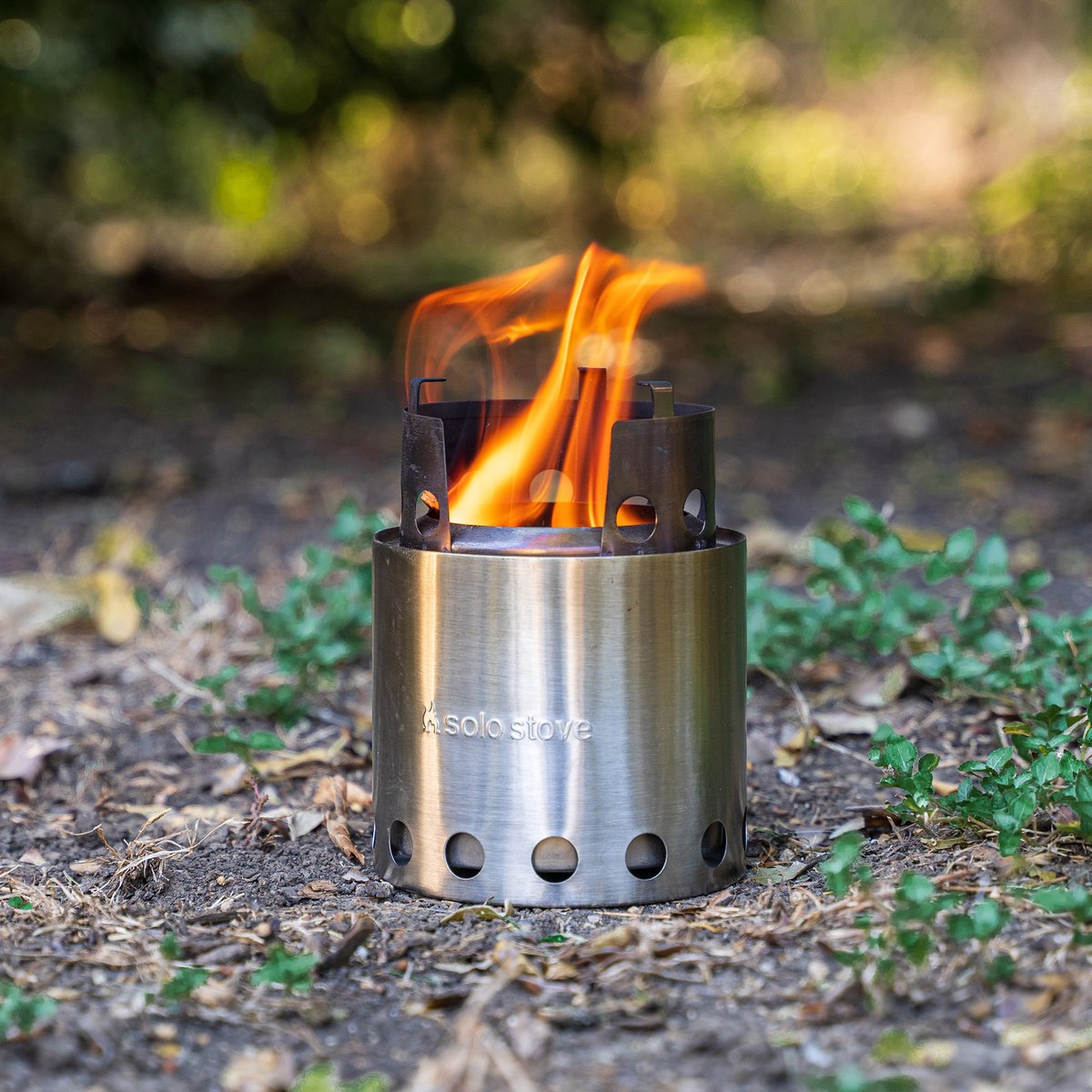  Solo Stove Lite Draagbare Kooktoestel. Geen Vloeibare Brandstof Nodig. Krachtige Efficiënte Houtverbranding En Weinig Rook. Voor 1-2 Personen, 304 Roestvrijstaal, Compact ⌀ 10,8 Cm, Hoogte 14,5 Cm, 255g.