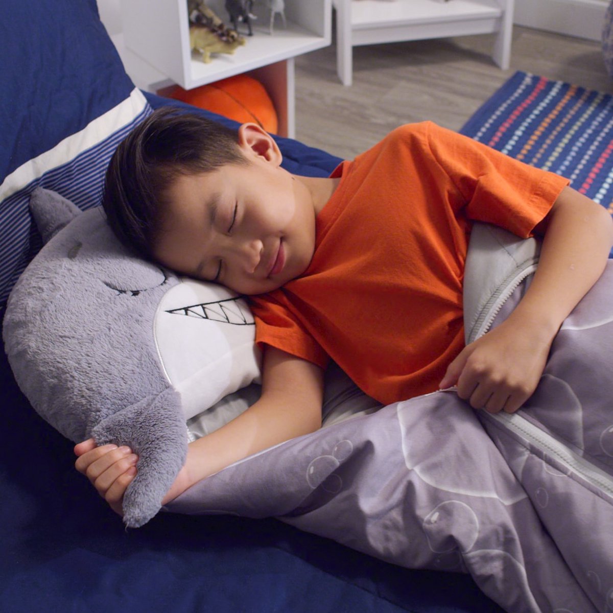 Mediashop Happy Nappers Kinderslaapzak - 2-in-1 Zachte Knuffel En Zomerslaapzak - Roze Eenhoorn Motief Voor Kinderen Van 3 Tot 6 Jaar