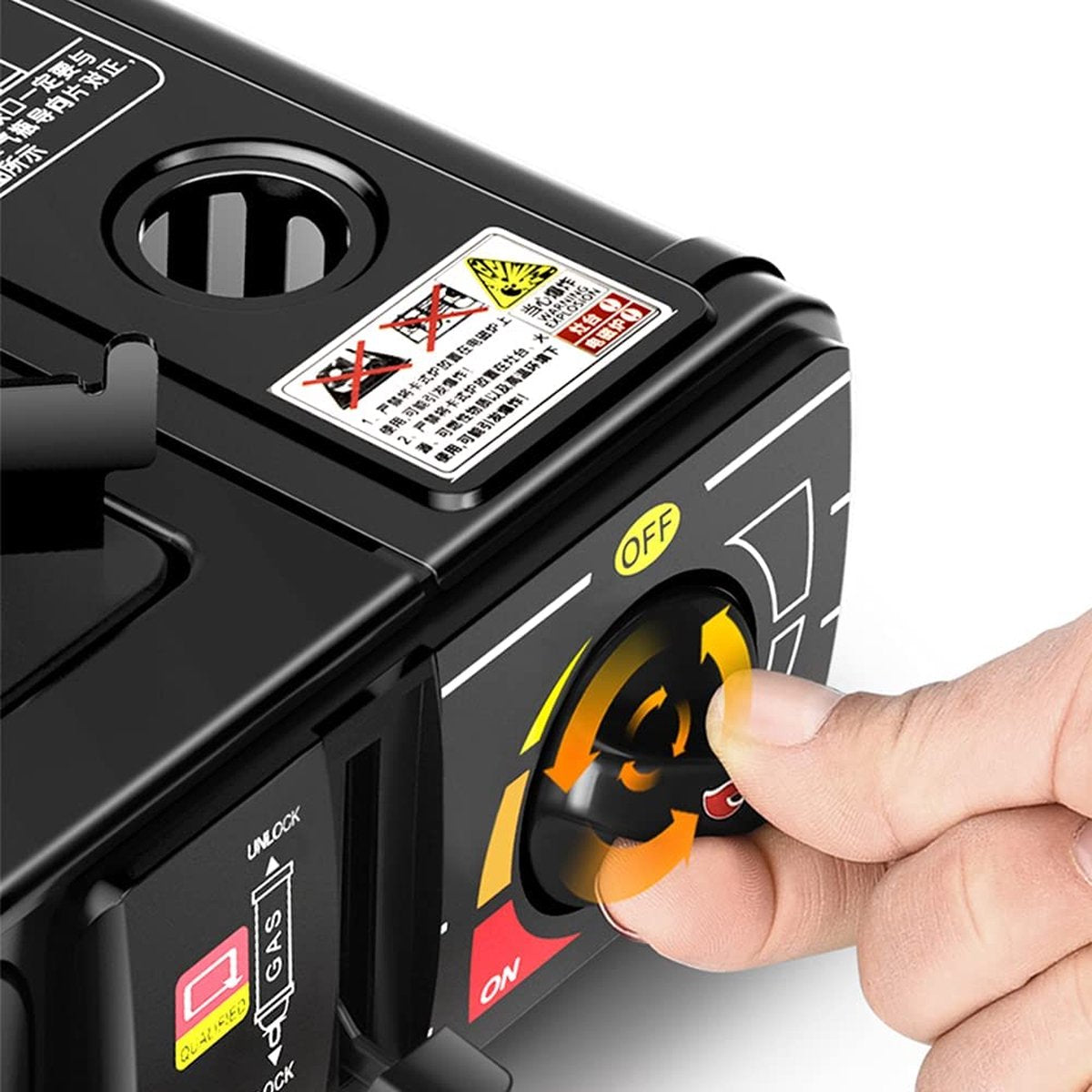  Borvat® |Draagbare Gasfornuis - Camping Kookstel - Inclusief 8 Gasflessen - Gas Stove - Gasfornuis - Kooktoestel - Outdoor - Op Reis + Gratis Smartphone Auto Magneethouder.
