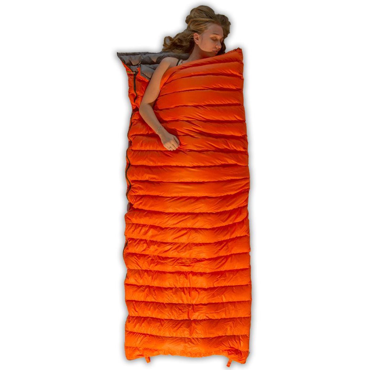  LOWLAND OUTDOOR® Donzen Slaapzak - Super Compact Blanket - 210 X 80 Cm - 590gr +8°C