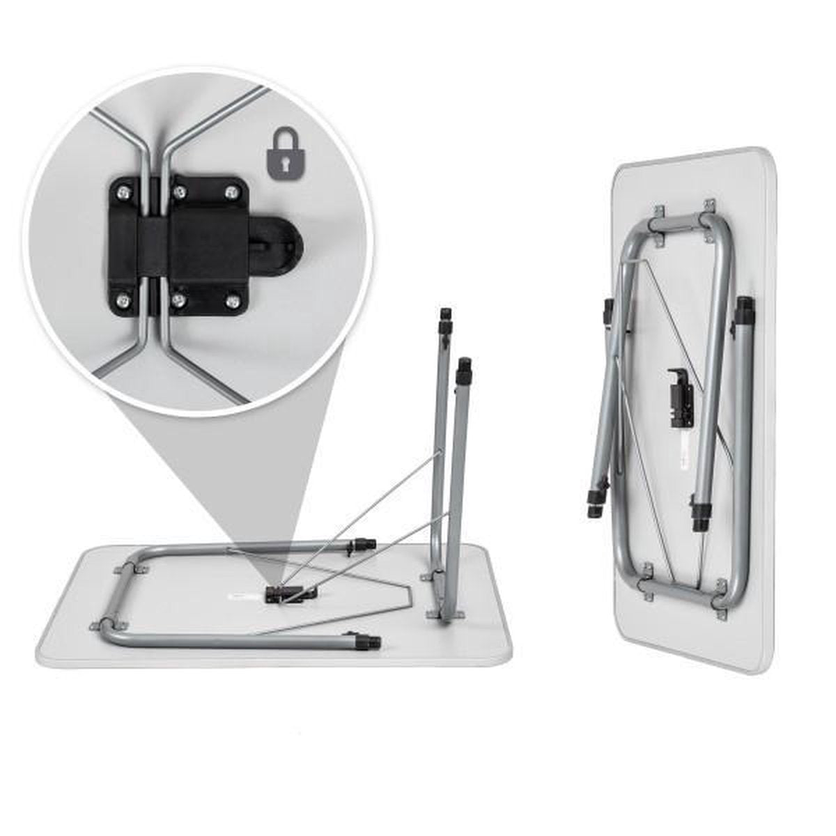  TecTake - Campingtafel - Inklapbaar, Afmetingen 80 X 60 X 68 Cm - 402173