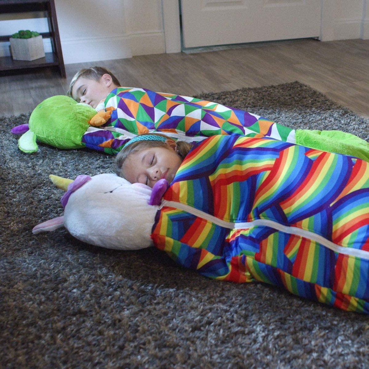  Unicorn Slaapzak -180 Cms | Kinderslaapzak | Slaapzak Junior | Nappers | Children Sleeping Bag | Kinderen Slaapzak | Super Soft 2 In 1 Fun Pillow &amp;Sleepy For Boys | Unicorn Slaapzak | Zachte Slaapzak | Knuffel Slaapzak | 2 In 1 Slaapzak | Kinderen