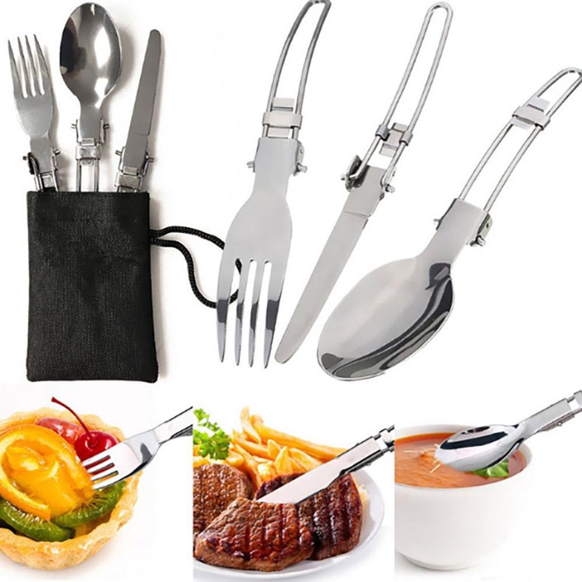  Camping Outdoor Kookset 13-delig Camping Servies En Pannen Pannenset Keukengerei - BPA-vrij &amp; Geen Giftige Stoffen - Opvouwbaar &amp; Licht - Ideaal Voor Reizen, Festival, Wandelen