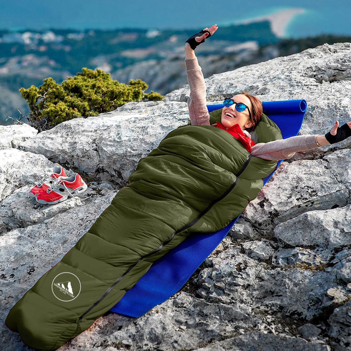  HikeMeister® Outdoor Survival Fishing Mummy Slaapzak 230 X 80 Cm -8°C