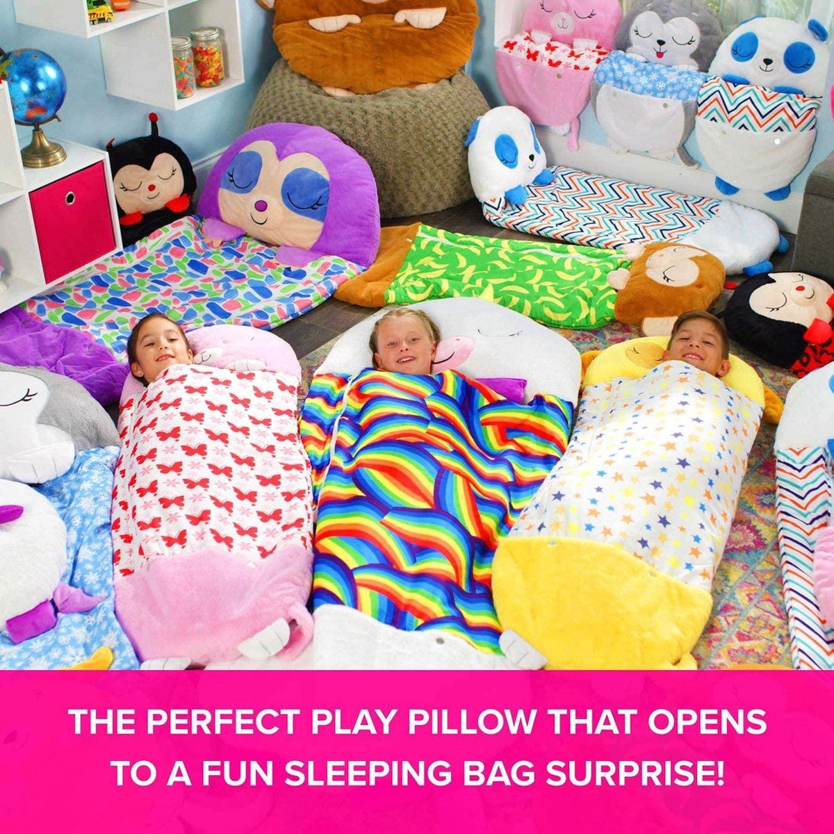  Unicorn Slaapzak -180 Cms | Kinderslaapzak | Slaapzak Junior | Nappers | Children Sleeping Bag | Kinderen Slaapzak | Super Soft 2 In 1 Fun Pillow &amp;Sleepy For Boys | Unicorn Slaapzak | Zachte Slaapzak | Knuffel Slaapzak | 2 In 1 Slaapzak | Kinderen