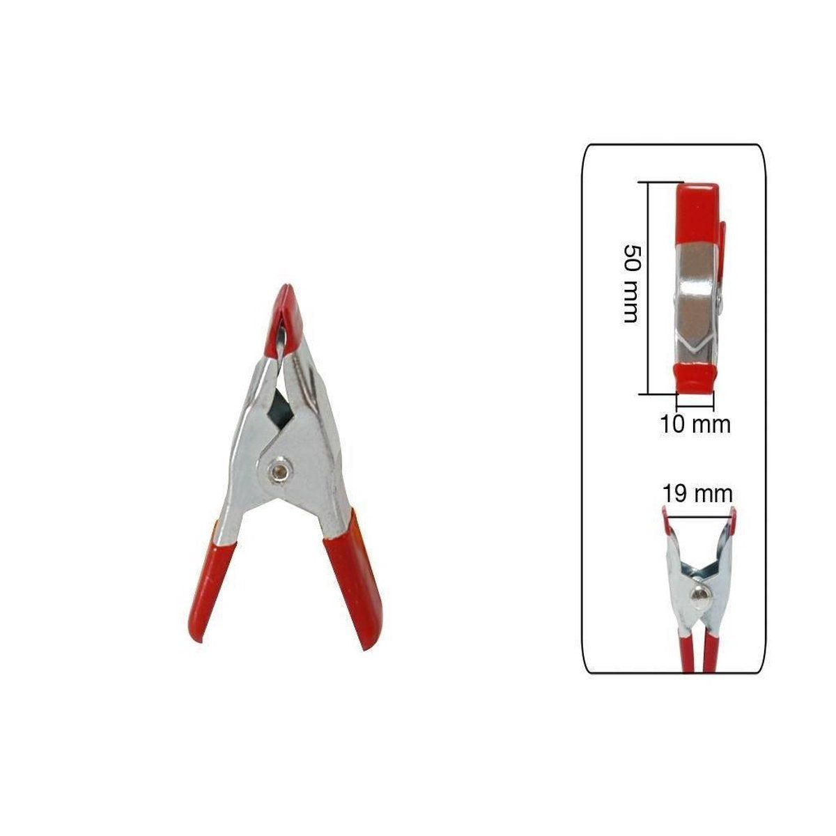  Benson Metalen Veerklem - 50 Mm - 8 Stuks