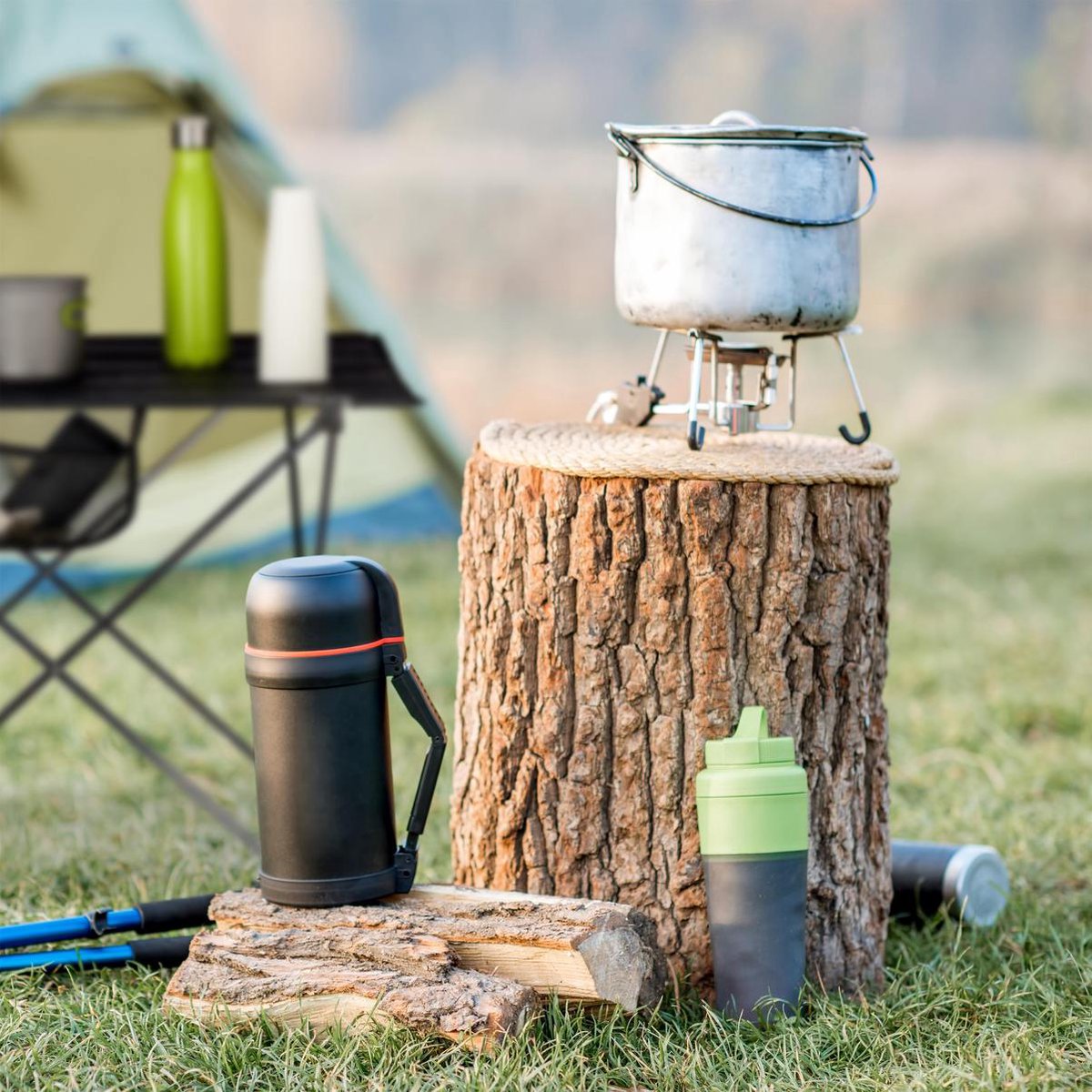  Relaxdays Campingtafel Inklapbaar - Kampeertafel - Klaptafel - Picknicktafel - Draagzak