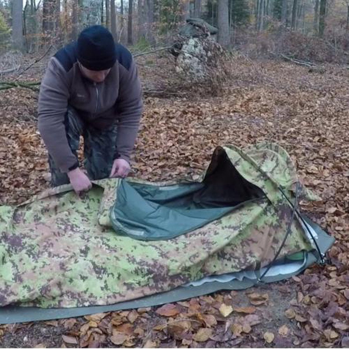  Defcon 5 Bivi Tent - Camo - 1 Persoons