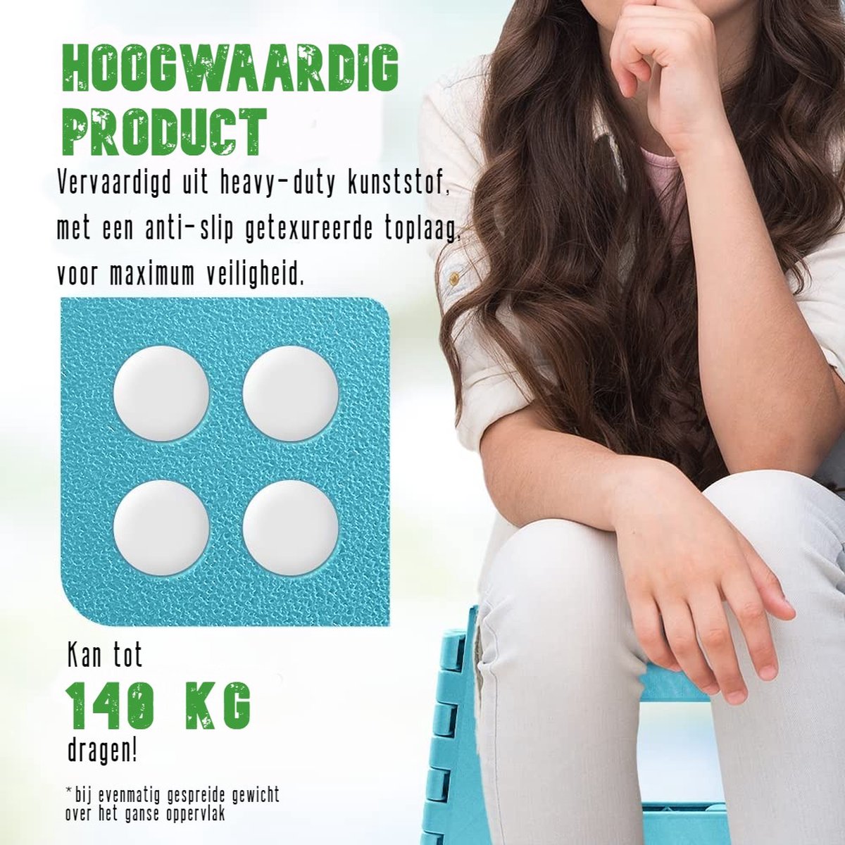  Splendole Opstapje Inklapbaar Caravanopstapje - Opvouwbaar - 100 Kg - Rode Krukje