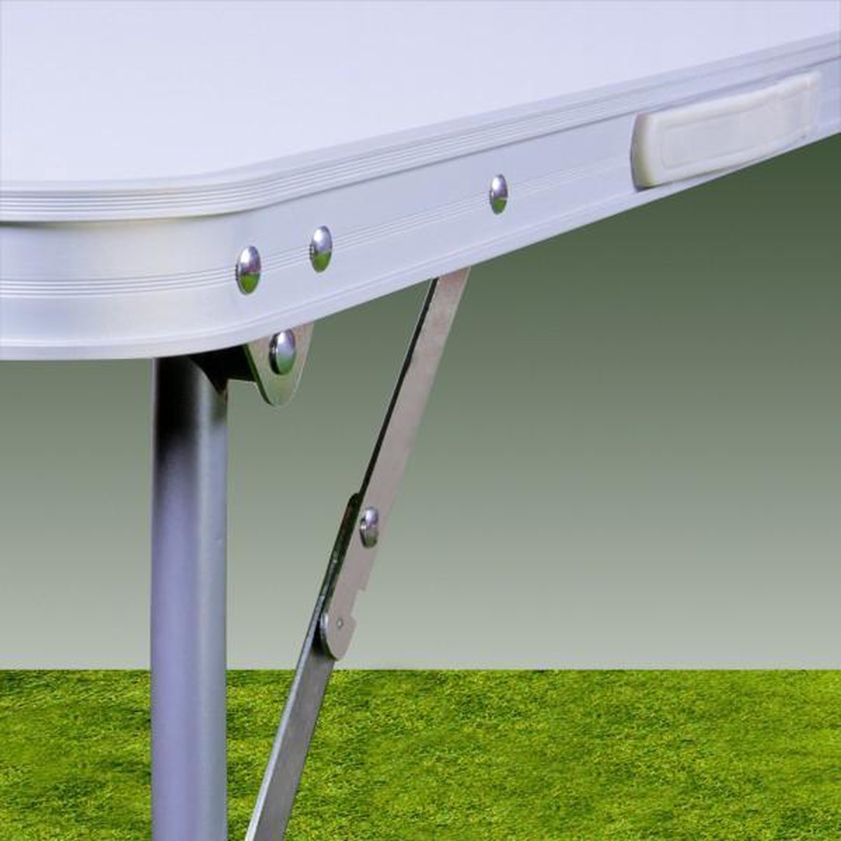 Merkloos Aluminium Inklapbare Tuintafel - Campingtafel - 80x60x68 Cm