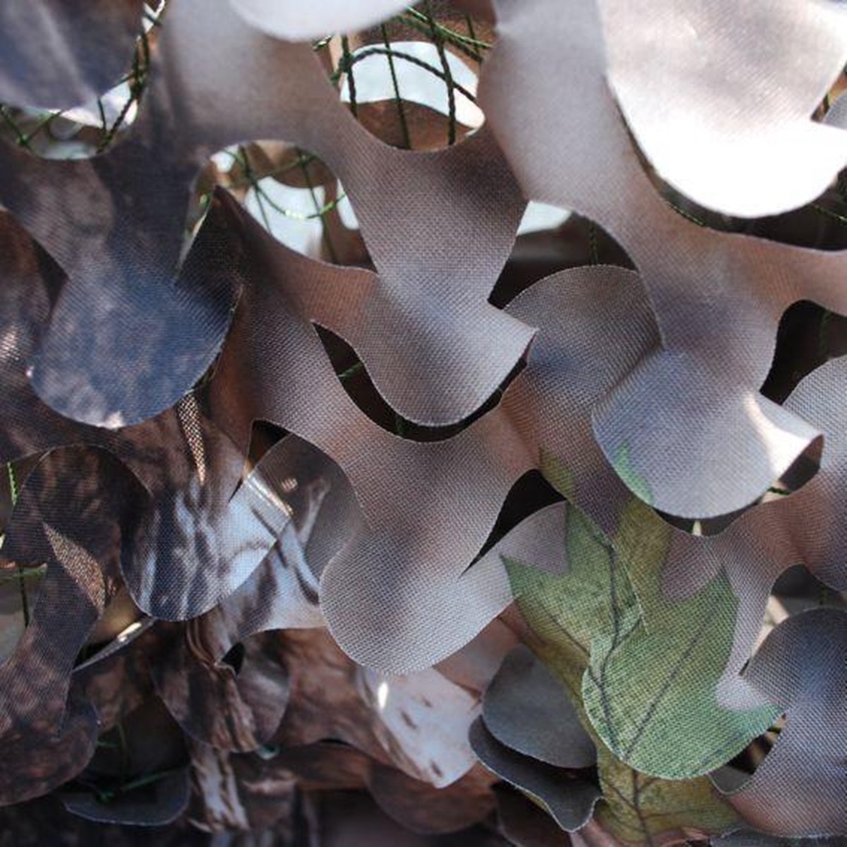  Camouflagenet 4meter Proloo In 3D Natuurlijk Groen 1,5x4meter - Advanced Camouflage - 2-laags Met Binnennet En 3D Blaadjes Buitennet | Natuurlijke Kleuren | Polyester | Boomhut | Kind | Jacht | Buitenleven
