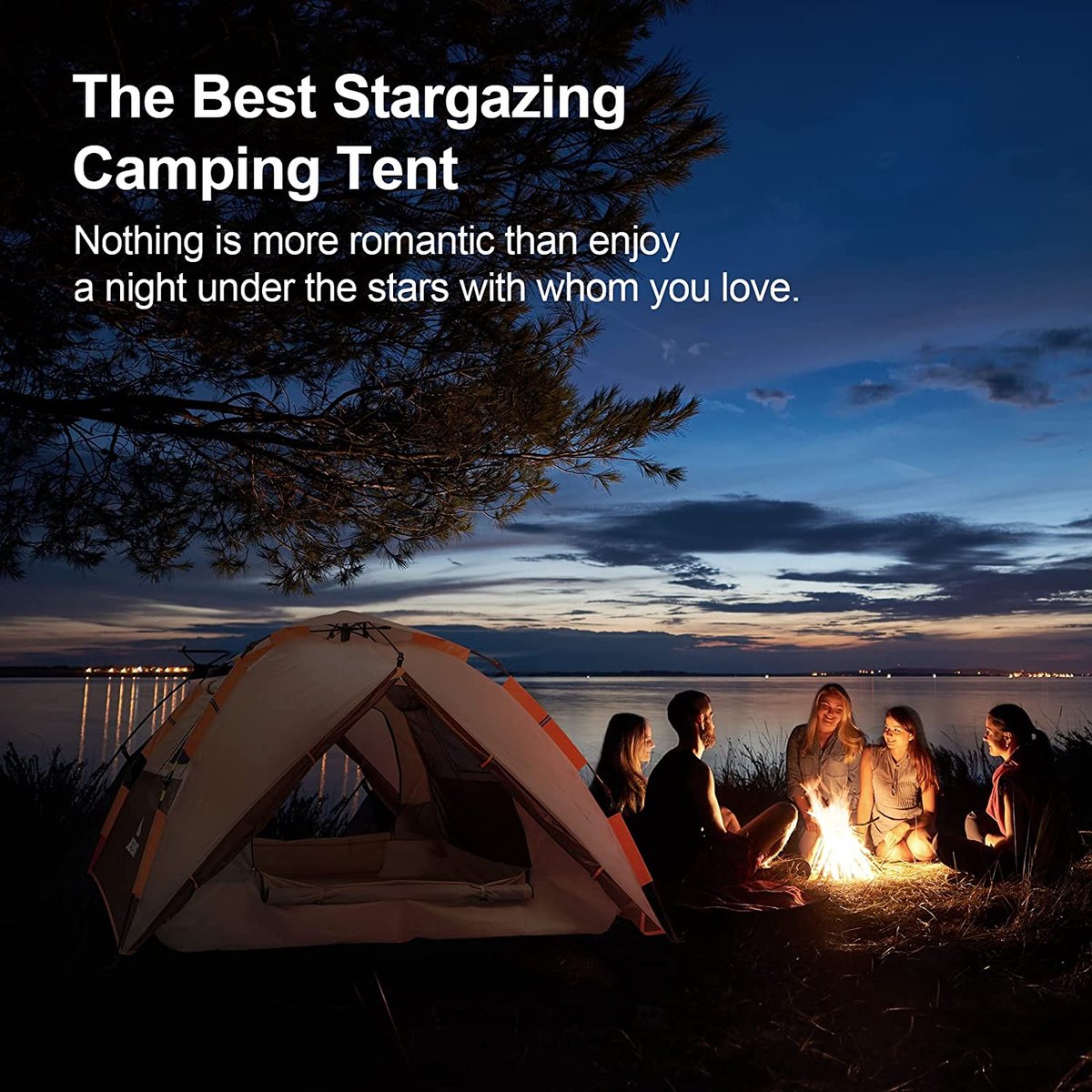 Merkloos Kamping Tent / Absolutely Waterproof, Lightweight Camping Tent With - Tent Ideal For Camping In The Garden, Dome Tent,