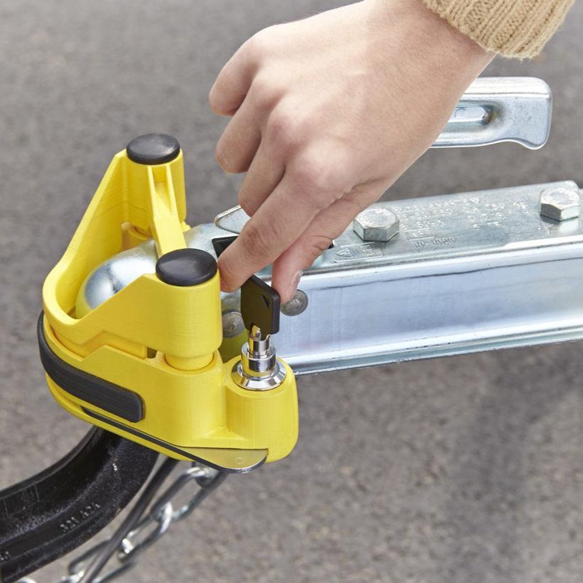  Mottez - Disselslot / Trekhaakslot Diefstalbeveiliging Voor Aanhanger / Caravan