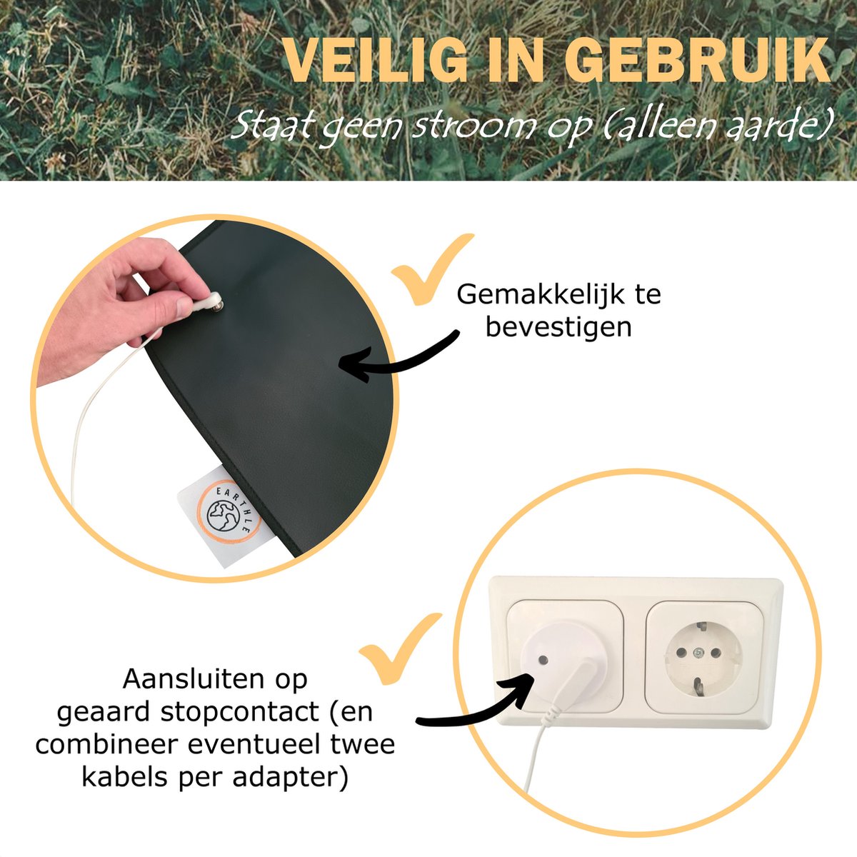  Earthle Volledige Earthing Tweepersoons Aardingsset - 2x Slaapmat + 2x Kussensloop - Aardingsmat - Aarden - Earthing Mat - Aarding - Grounding Mat - Kussensloop - Aardingskussensloop - Combo Deal