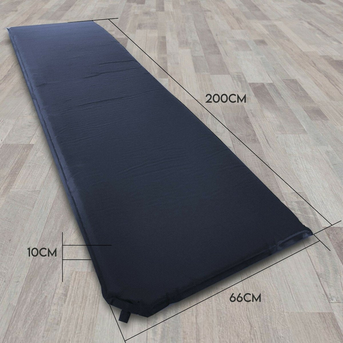  HikeMeister- Slaapmat - 200x 66 X 10 Cm - Zelfopblazend - 1 Persoons - Blauw