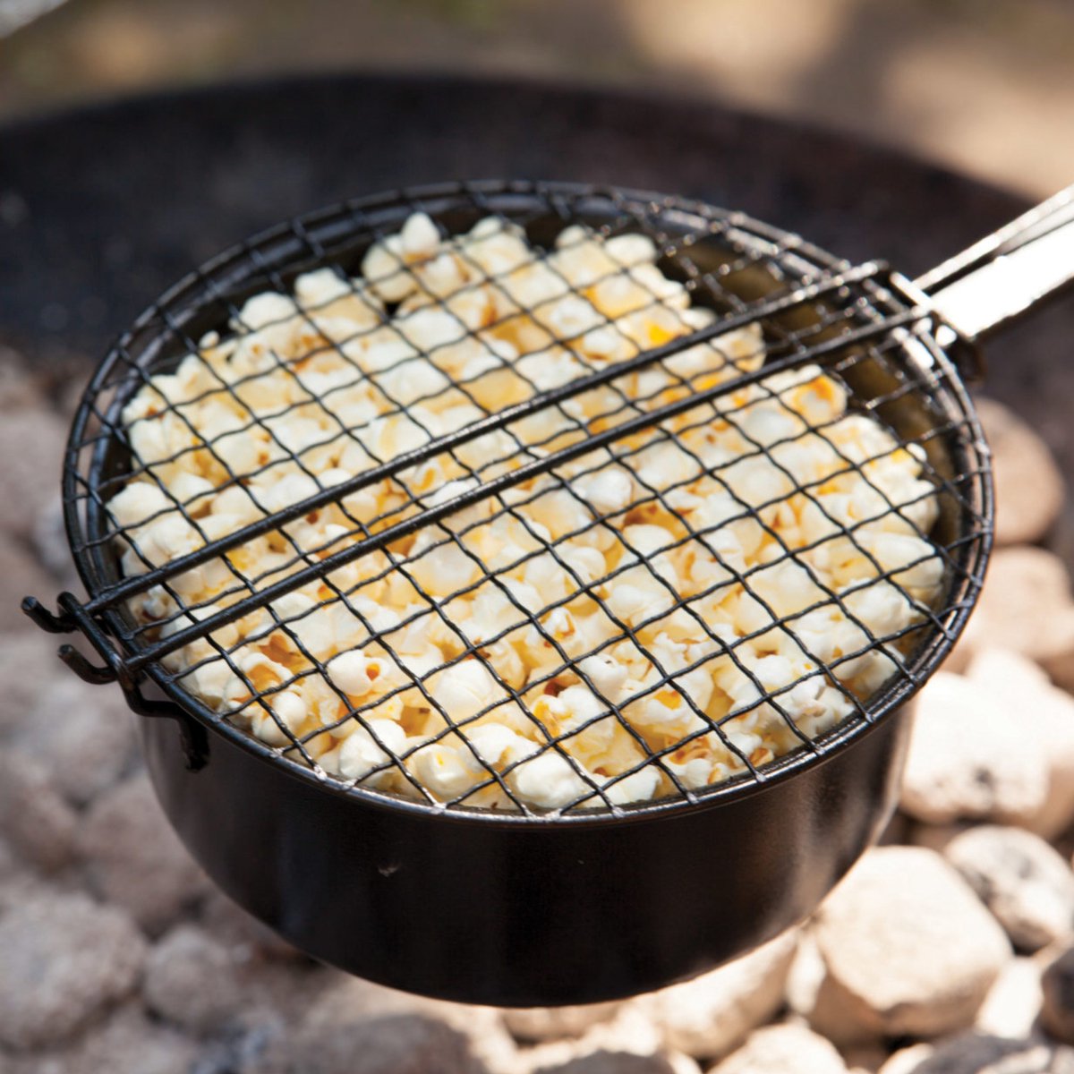  3BMT Popcorn Pan Voor Kampvuur - Met Popcorn Mais - Ook Voor BBQ