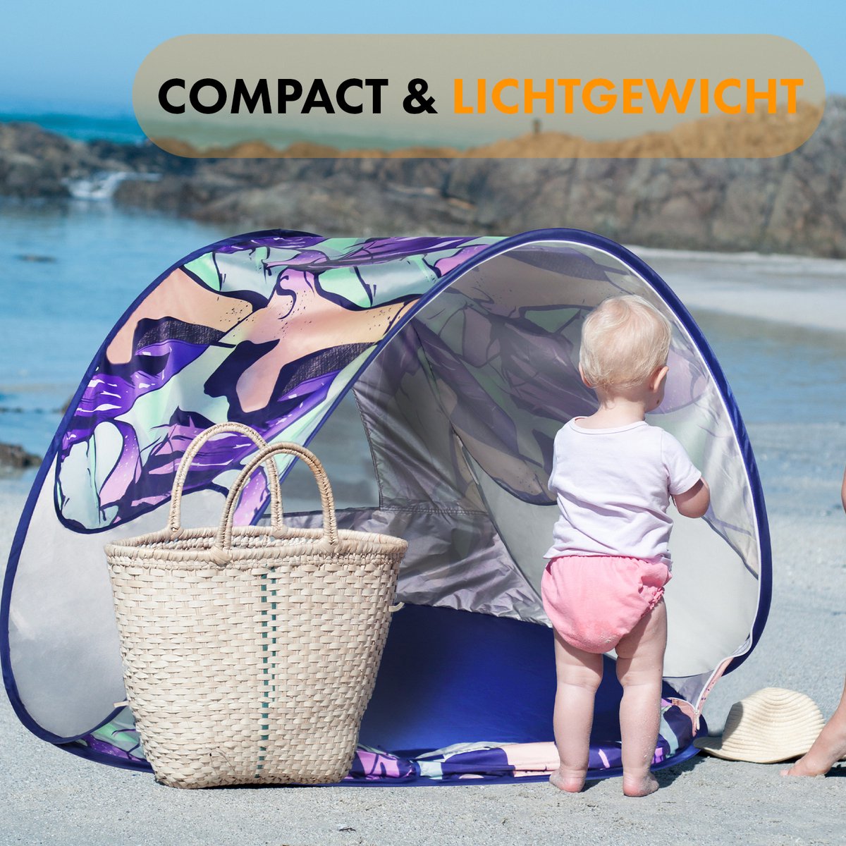  Deryan Luxe Pop Up Strandtent - Anti-UV 50+ - Story