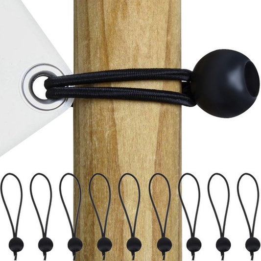  Elastische Tentspanner Met Bal 16 Tot 30 Cm- Spanelastiek - Tent - Spanner Met Plastic Bal