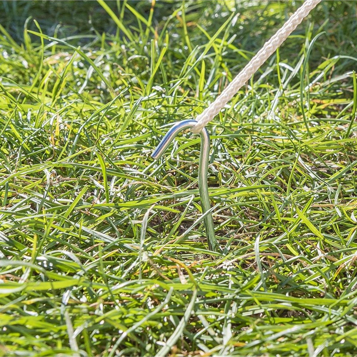 PROPLUS 10x Stuks Grondpennen/tentharingen Metaal Halfrond 30 Cm - Kampeer Artikelen Voor Tent Of Windscherm