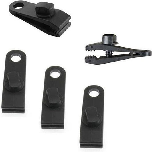  4x Zeilklemmen / Zeilclips Van Kunststof - Dekzeil / Afdekzeil Klemmen