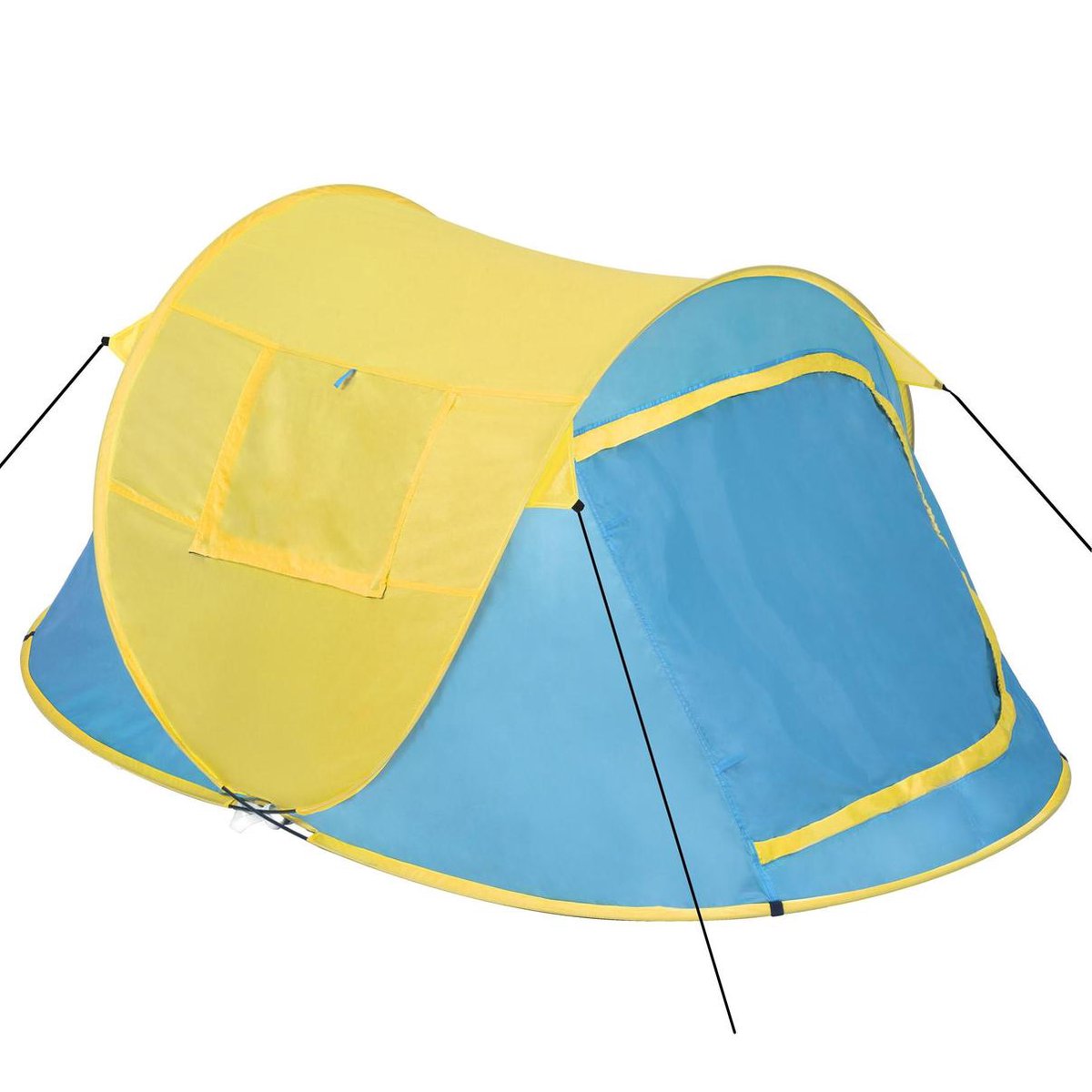  Pop Up Tent Waterkolom 1500 Mm/Cm² - Blauw - 2 Persoons