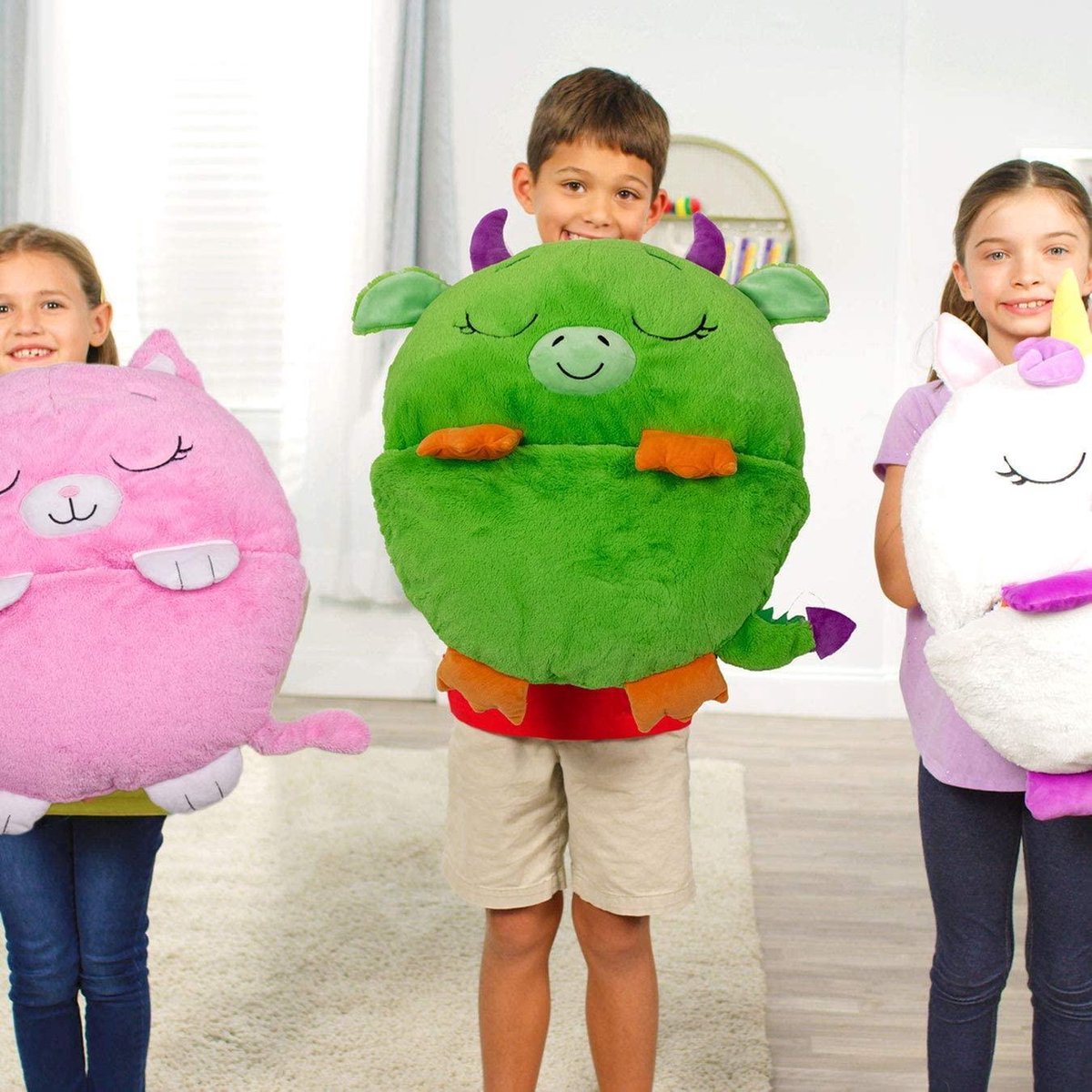  Roze Kat Kinderen Slaapzak -180 Cms |slaapzak Junior | Nappers | Children Sleeping Bag | Kinderen Slaapzak | Super Soft 2 In 1 Fun Pillow &amp;Sleepy For Boys | Roze Kat Slaapzak | Zachte Slaapzak | Knuffel Slaapzak | 2 In 1 Slaapzak | Kinderen