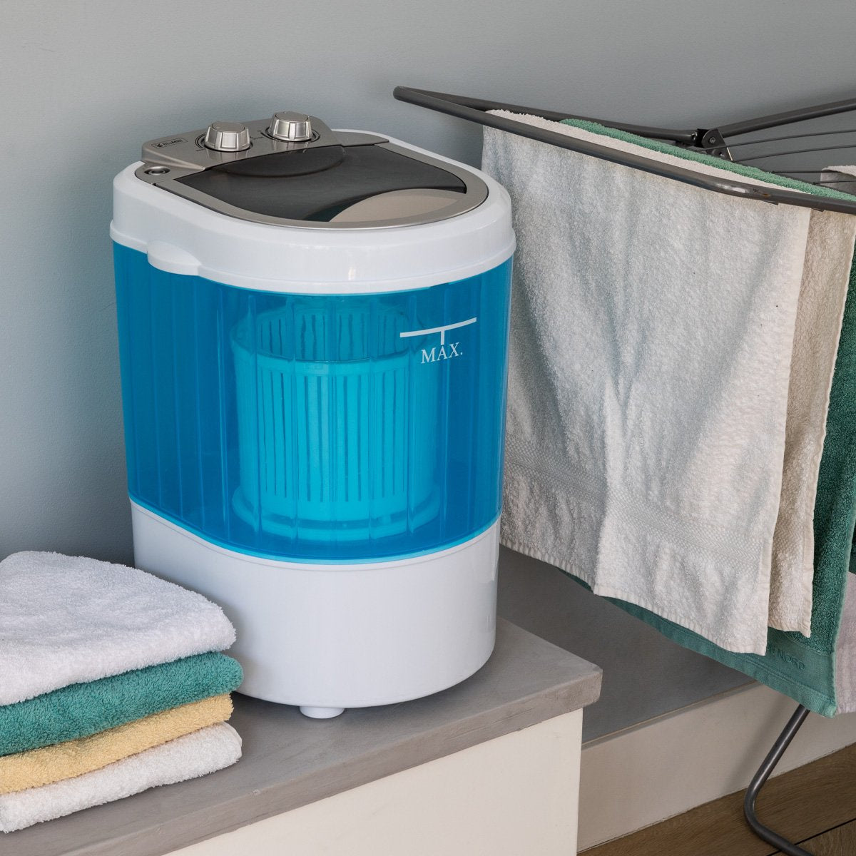  BluMill Mini Wasmachine - Met Centrifuge - Compact - Camping Wasmachine - Duurzame Keuze