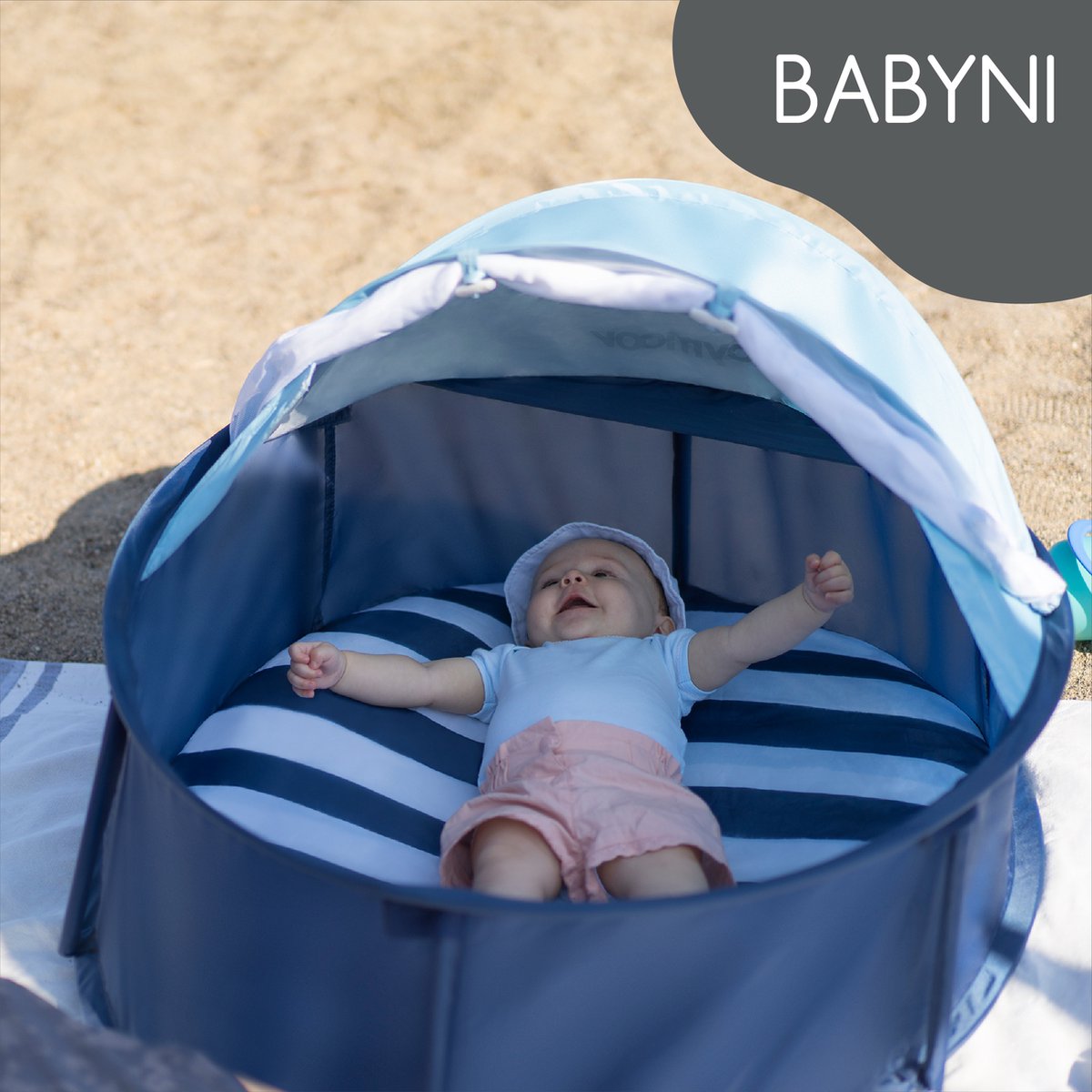 Babymoov Babyni Speelruimte &amp; Extra Bedje Anti-UV FPS 50+ Marinière