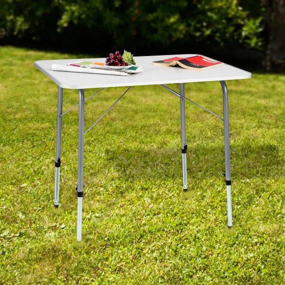  TecTake - Campingtafel - Inklapbaar, Afmetingen 80 X 60 X 68 Cm - 402173
