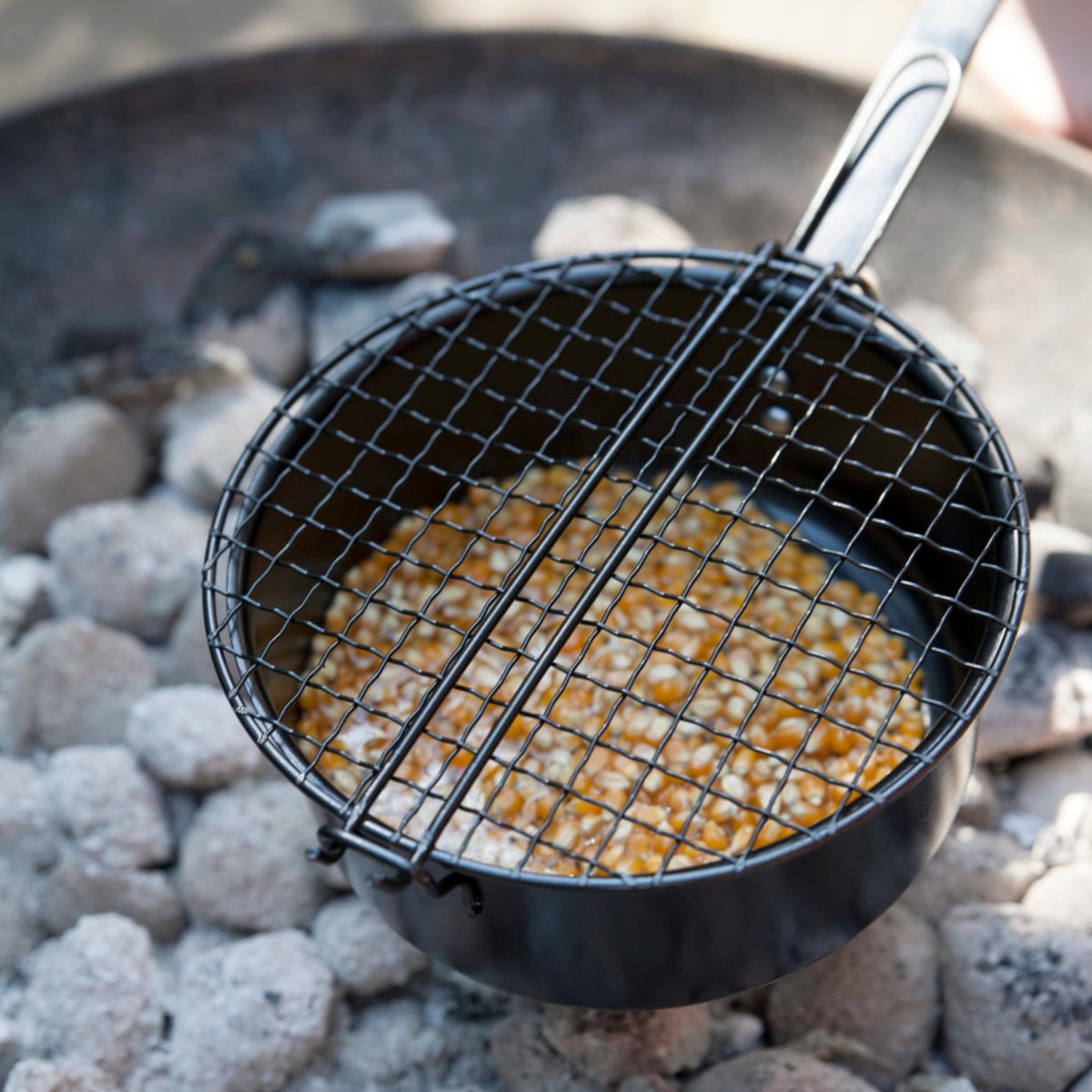  3BMT Popcorn Pan Voor Kampvuur - Met Popcorn Mais - Ook Voor BBQ