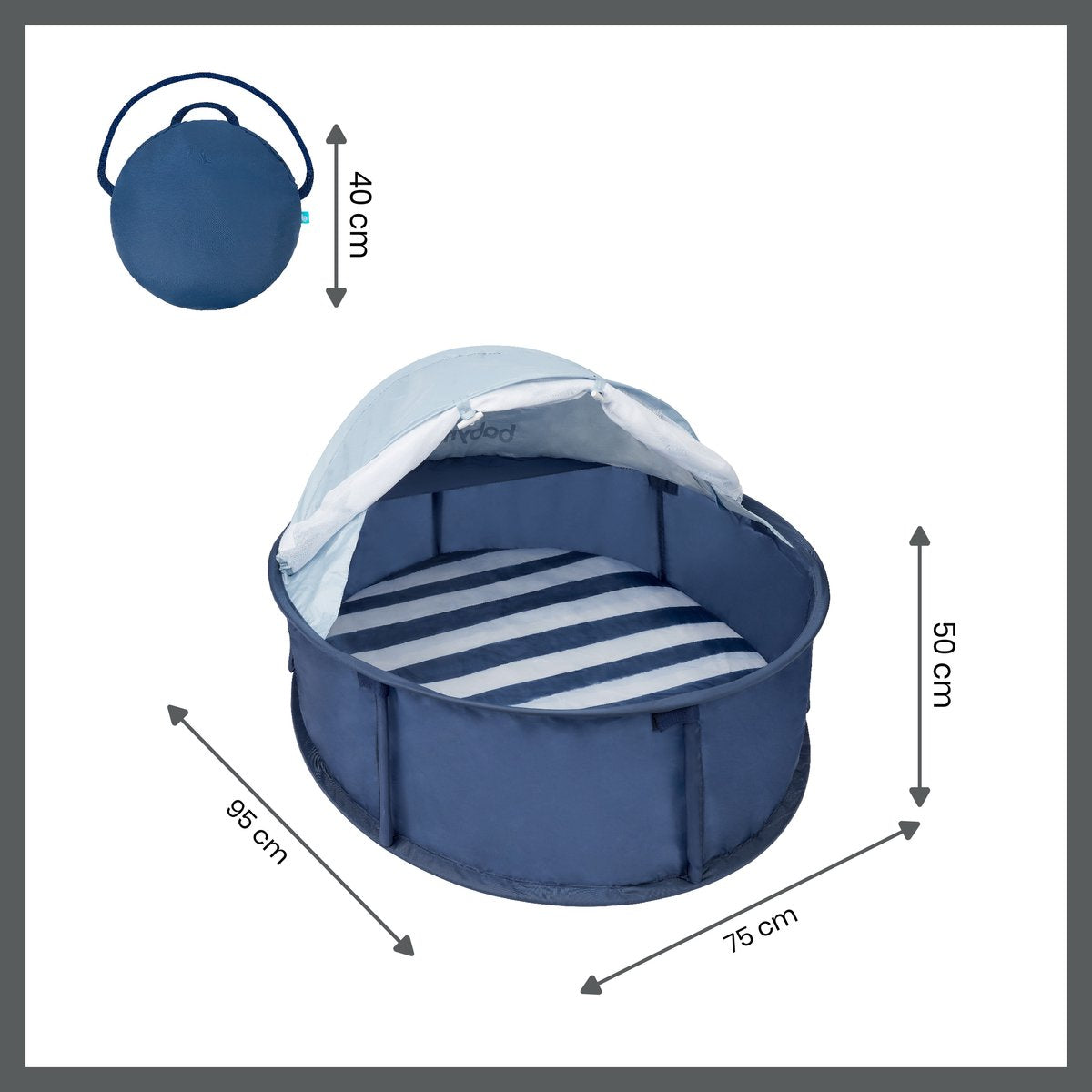 Babymoov Babyni Speelruimte &amp; Extra Bedje Anti-UV FPS 50+ Marinière