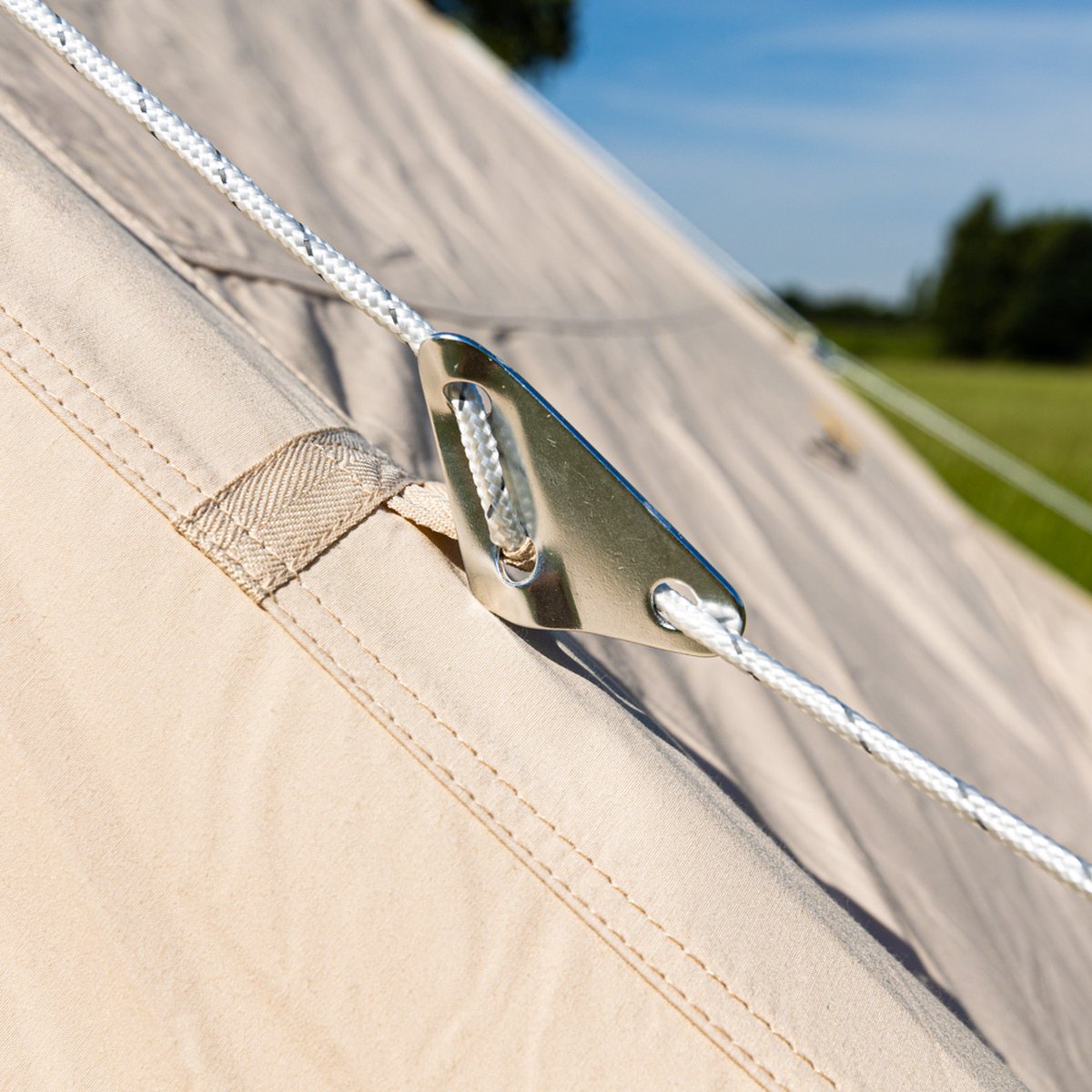  Opblaasbare Vier Persoons Tent Beige 300x200x210 Cm