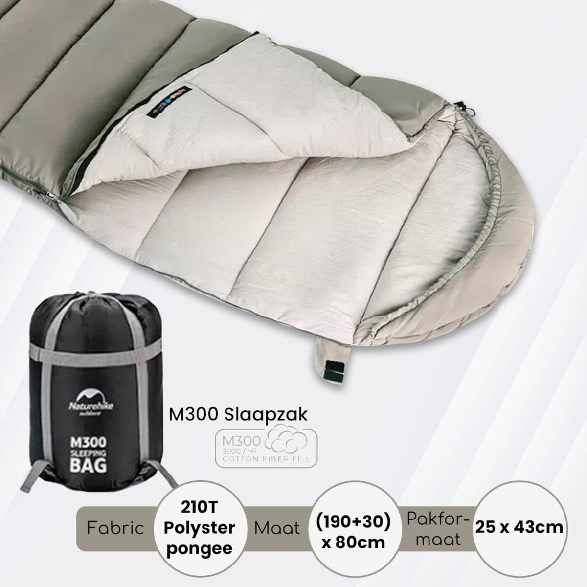  Naturehike® Slaapzak Katoen - 6 Tot 1 Graden - Slaapzakken Volwassenen - 220*80cm - 4 Seizoenen Slaapzak Lente, Zomer, Herfst &amp; Winter - Lichtgewicht &amp; Waterdicht