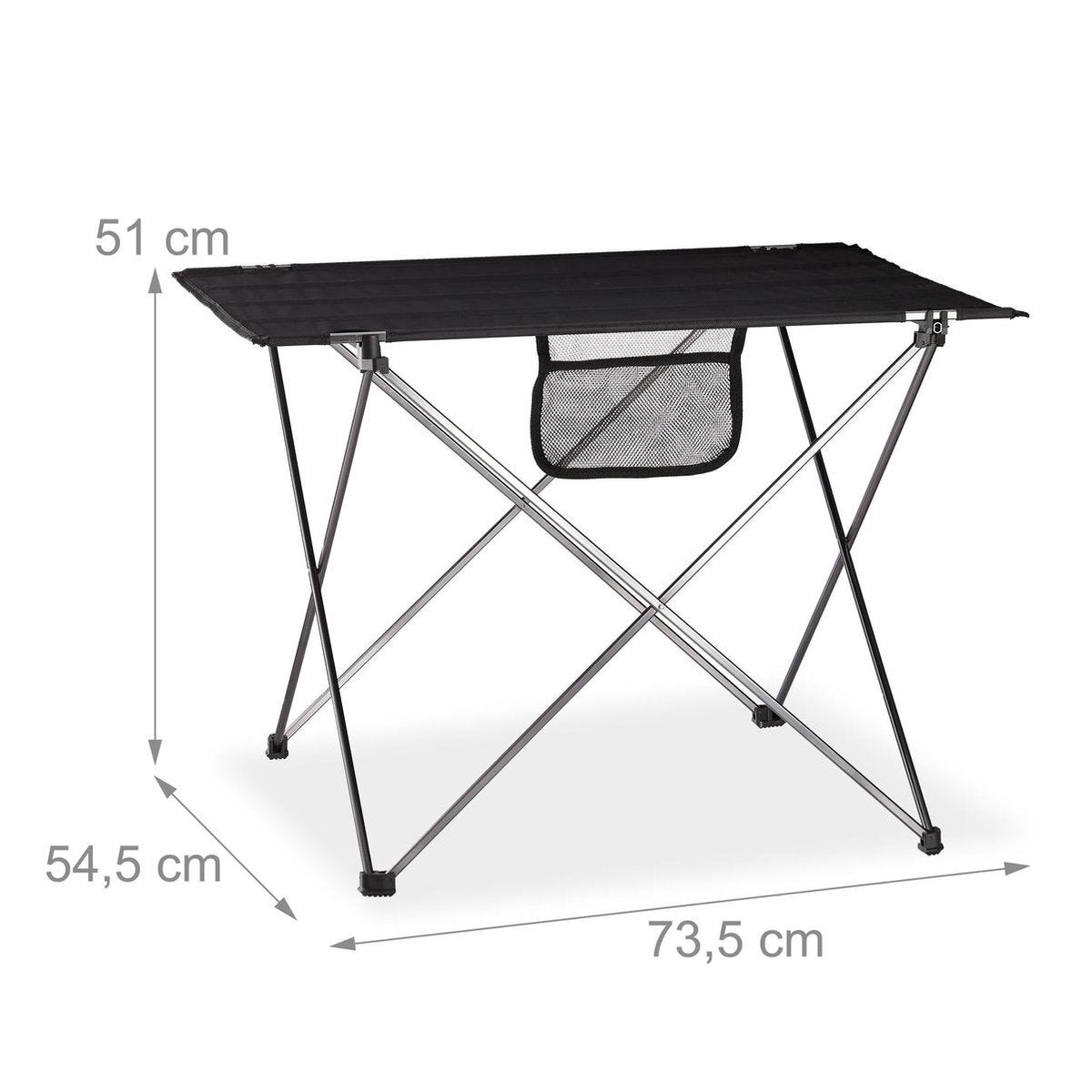  Relaxdays Campingtafel Inklapbaar - Kampeertafel - Klaptafel - Picknicktafel - Draagzak
