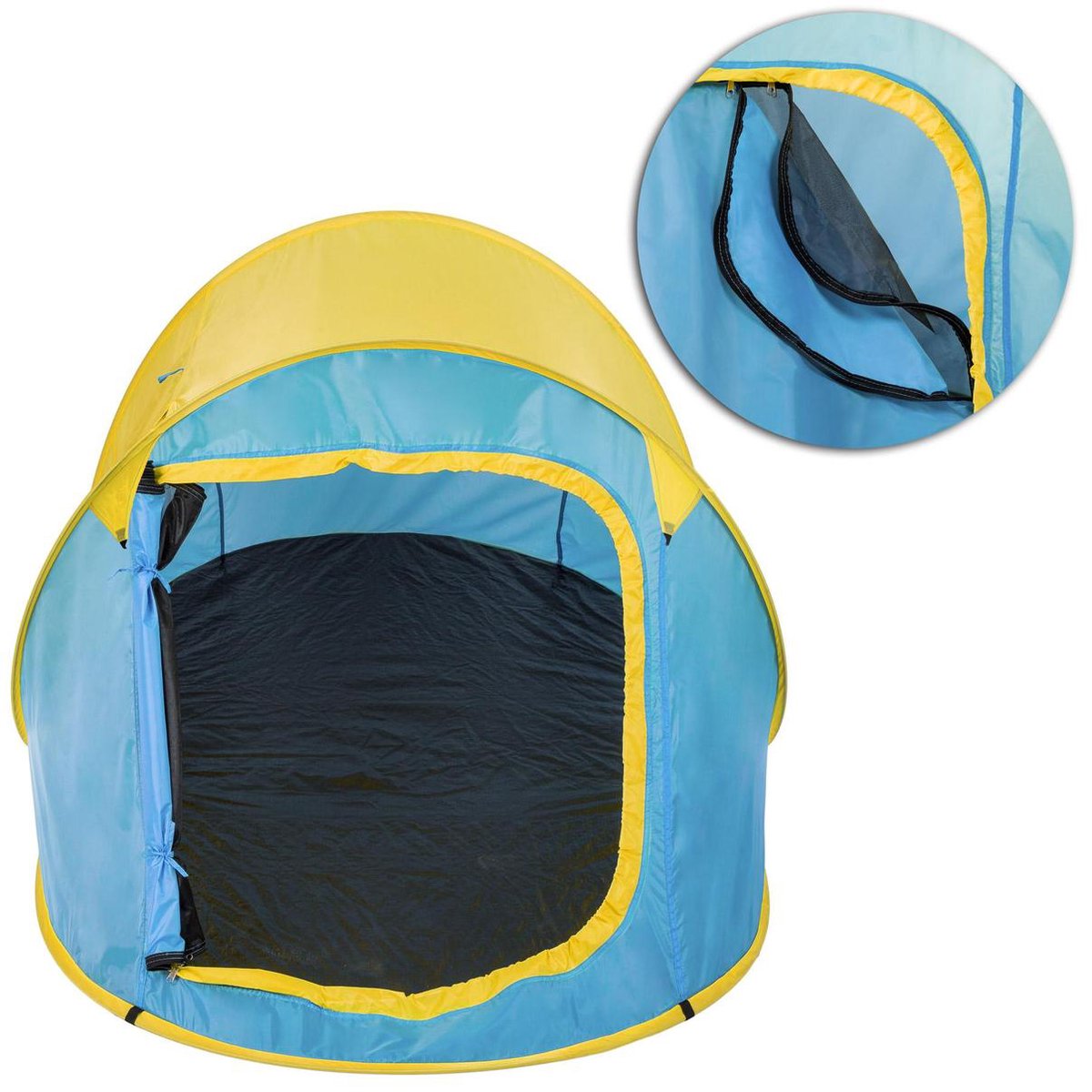  Pop Up Tent Waterkolom 1500 Mm/Cm² - Blauw - 2 Persoons