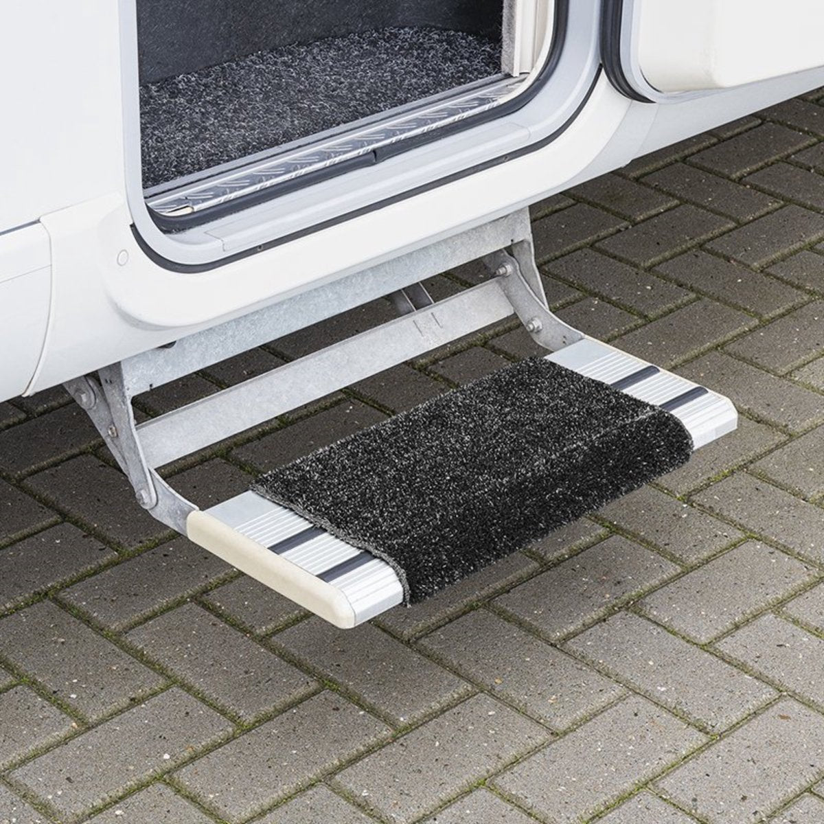 PROPLUS Pro Plus Mat Voor Camper Opstapje - Zwart - 46 X 40 Cm