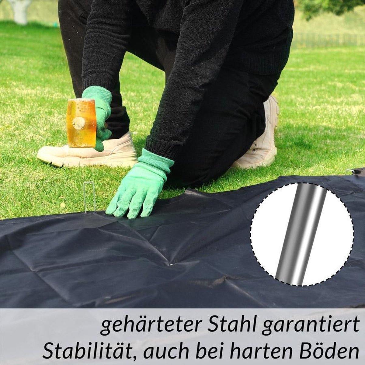  Gardebruk Haringen Set Van 50 Gegalvaniseerd Staal LxØ 150x2,7mm