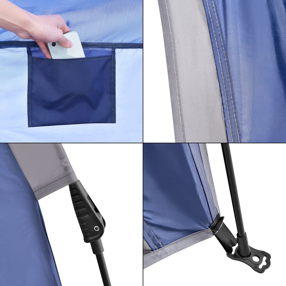 Pro-Tec Tent Nybro Automatisch 240x205x140 Cm Blauw