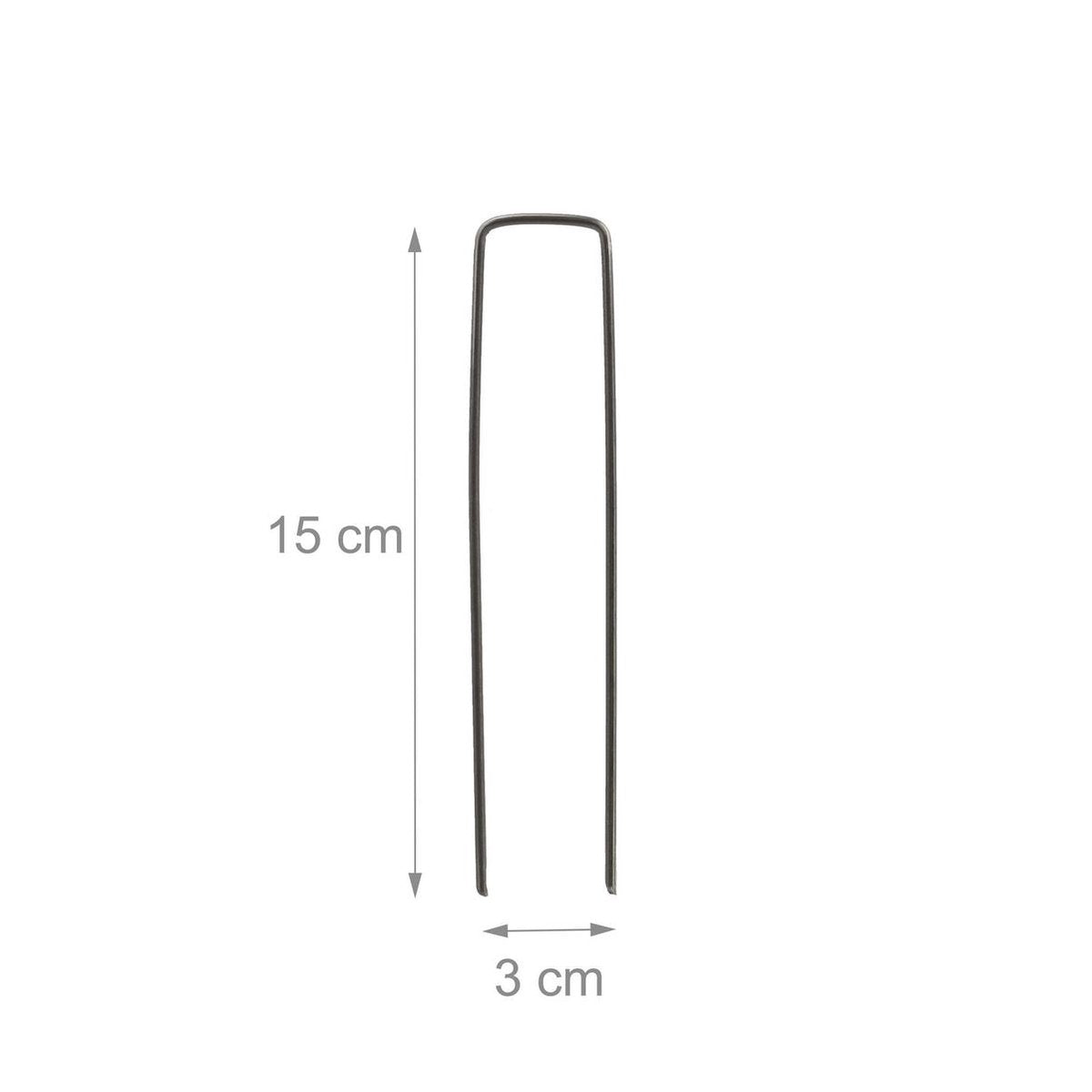  Relaxdays 100x Gronddoekpen - Grondanker - Haring - Gronddoekhaak - Grondhaken - 2mm