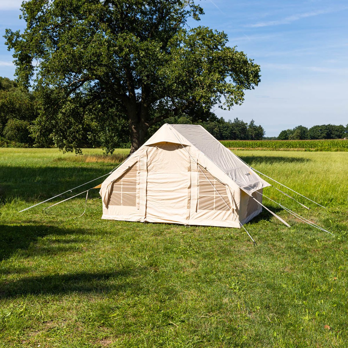  Opblaasbare Vier Persoons Tent Beige 300x200x210 Cm