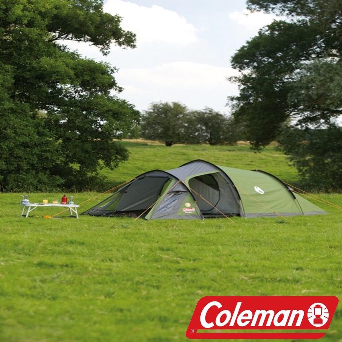  Coleman Tasman 3 Tunneltent - 3-Persoons - Groen
