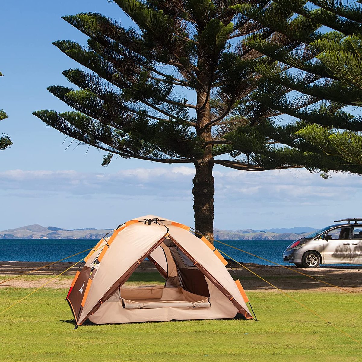 Merkloos Kamping Tent / Absolutely Waterproof, Lightweight Camping Tent With - Tent Ideal For Camping In The Garden, Dome Tent,