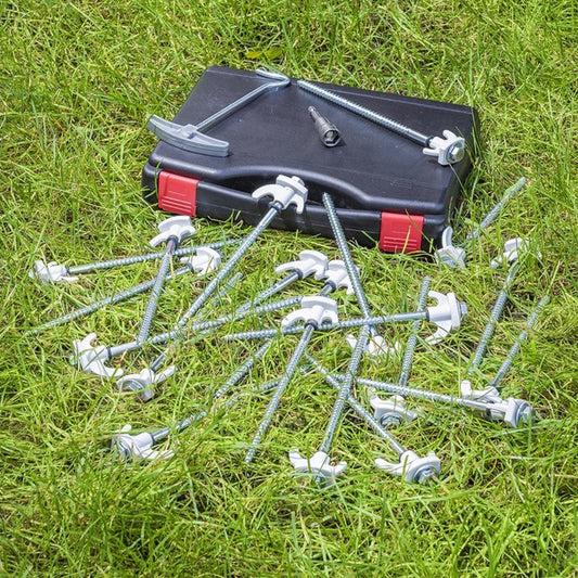 PROPLUS Pro Plus Tentharing Set - 20 Stuks - Ø 7 X 200 Mm - Schroefbaar - Adapter + Koffer