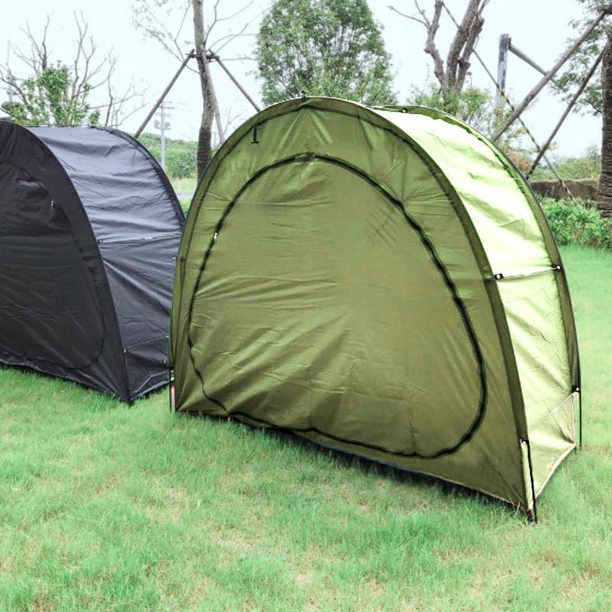 Merkloos Fietstent, Beschermhoes Fietsenschuur, Tent Voor Camping In De Open Lucht-groen 200*80*165CM