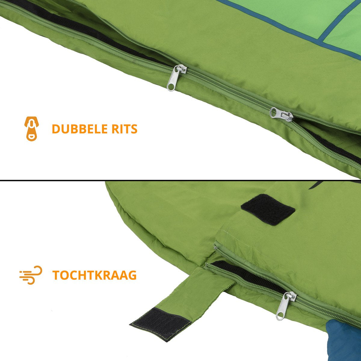  Dutch Mountains Kinderslaapzak Nijlpaard - 170 X 70cm Polyester - Zacht Lichtgewicht – Opberghoes