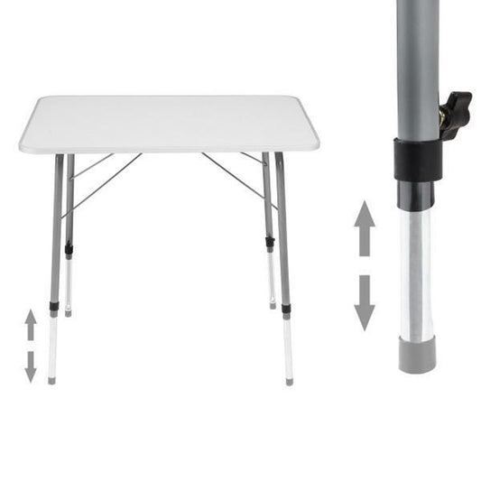  TecTake - Campingtafel - Inklapbaar, Afmetingen 80 X 60 X 68 Cm - 402173