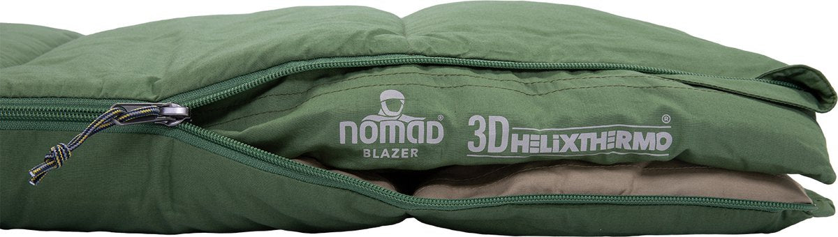  NOMAD® Blazer Slaapzak | 205x80cm Groen | Lichtgewicht &amp; Kwalitatief | Slaapzak | Incl Hoes
